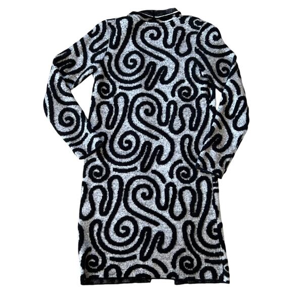 Joseph Ribkoff Artsy Swirled Open Sweater Jacket Sz S - Picture 5 of 5